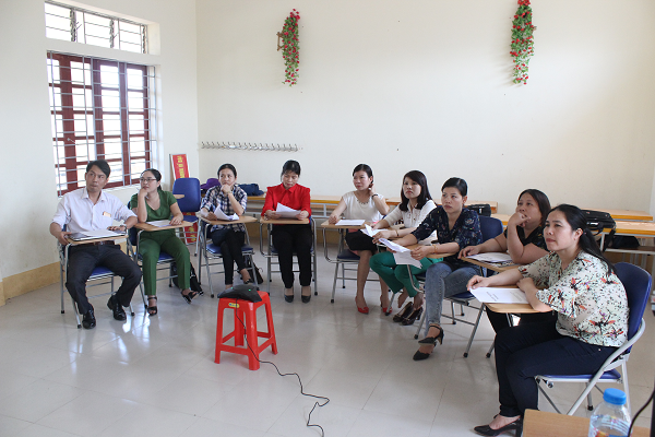 Tiếp tục Dự án Bồi Dưỡng năng lực cho giáo viên Tiếng Anh huyện Nam Đàn